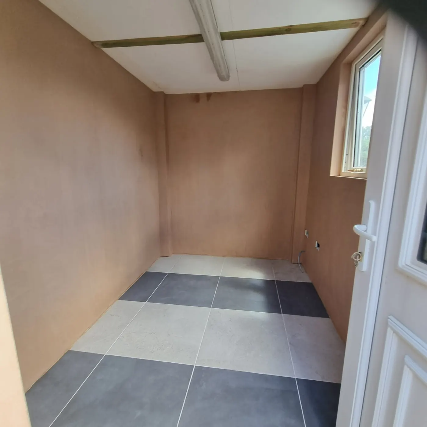 Small room fully re-plastered